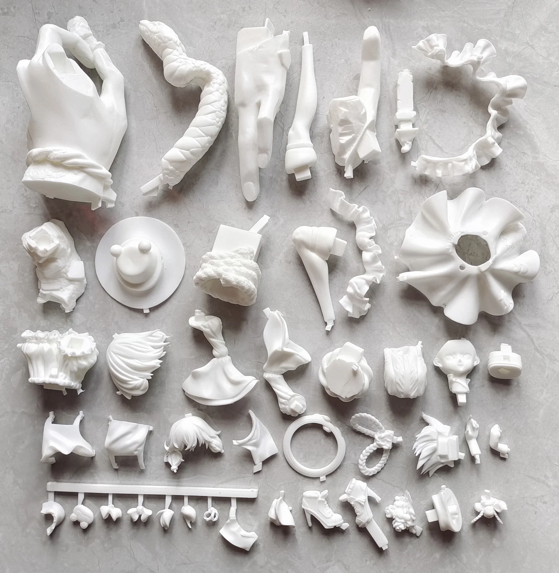 27CM Anime Moriya Suwako projet Kit kawaii résine GK bricolage blanc assemblage GK modèle Statue jouets poupée Collection cadeaux