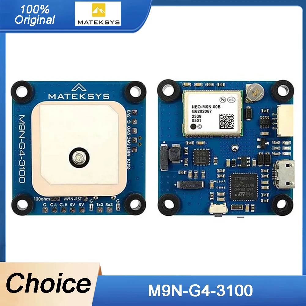 

MATEK Mateksys AP_Periph Drone Модуль GPS-навигационной системы GNSS M9N-G4-3100 CAN-шина для модуля навигационной системы UAV Drone