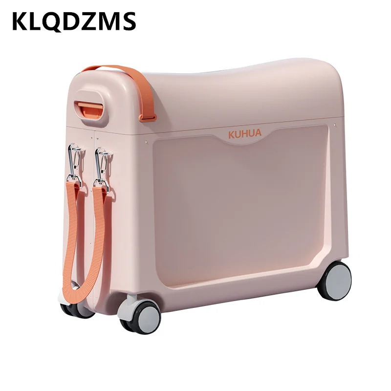 KLQDZMS Children\'s Luggage Multifunctional Wear-resistant Trolley Case Student Boarding Box Universal Wheel Rolling Suitcase