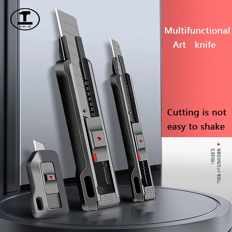 Multifunctional Utility Knife Heavy-duty Thickened Stainless Steel Cutting Carving Unboxing Automatic Rebound High Quality Tool