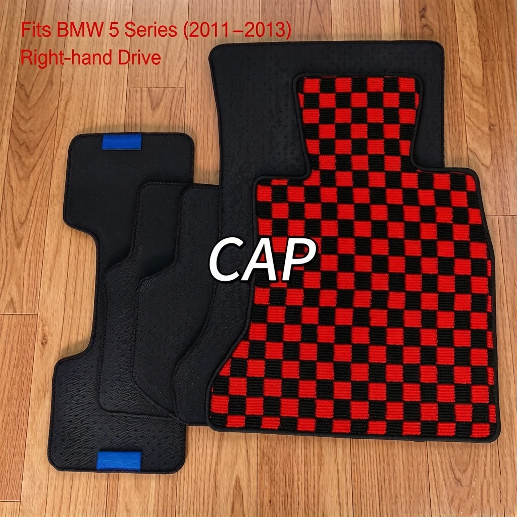 Custom Special Car Interior Luxury Pressed Velvet Floor Mats All Weather Protective Carpet Tailored For Right Hand Drive BMW 5 S