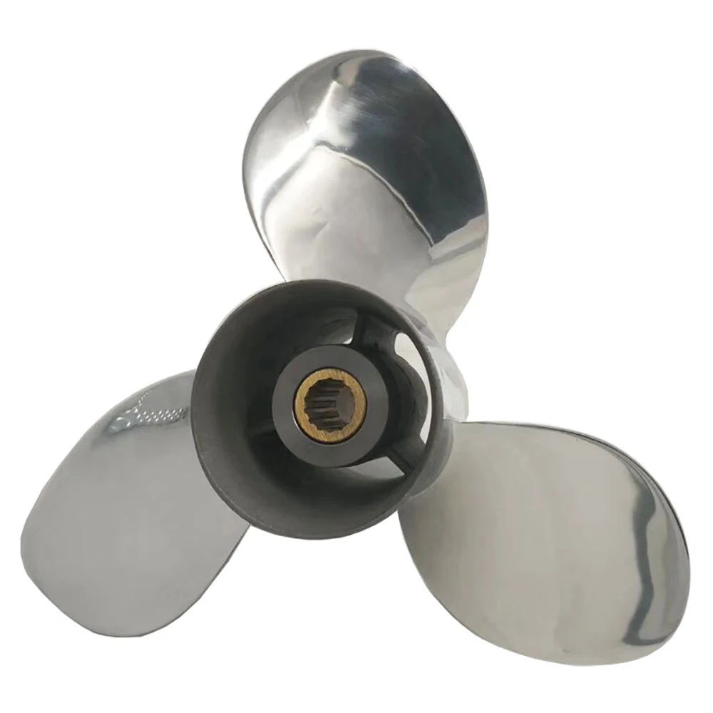 Free Shipping Stainless Steel Propeller For Tohatsu 25/30HP 2 Stoke Boat Engine Spares