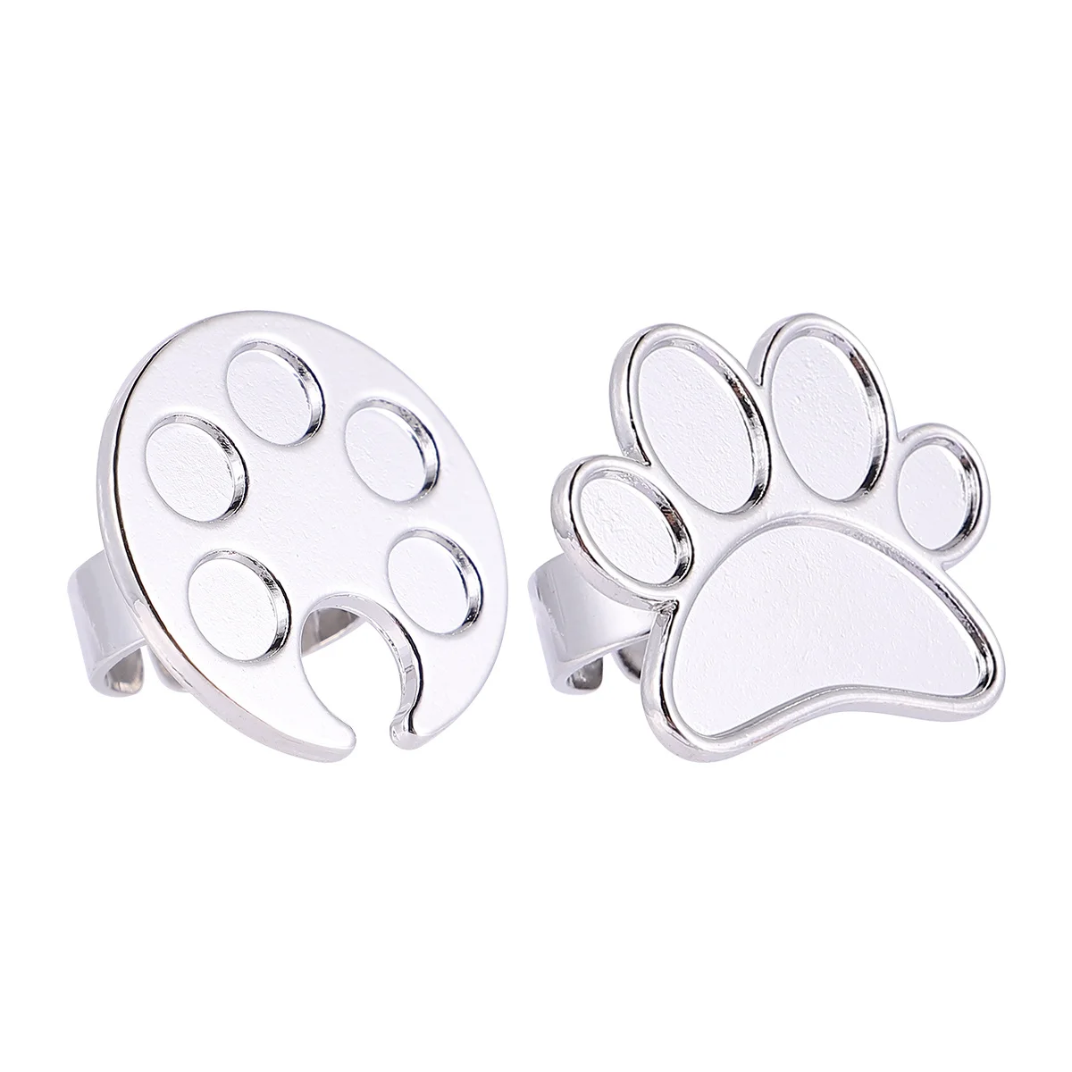 

2Pcs Nail Art Color Mixing Board Smooth Portable Manicure Color Display Plate Creative False Nails Decor Tray for Home Store Use