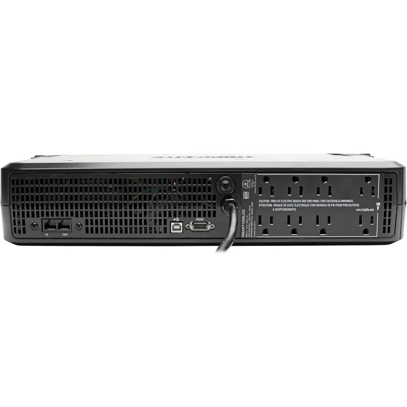 SMART1500LCD 1500VA UPS Smart Battery Backup & Surge Protector, 900W, 8 Outlets, Rack Mount UPS, Tower Mount Adapter