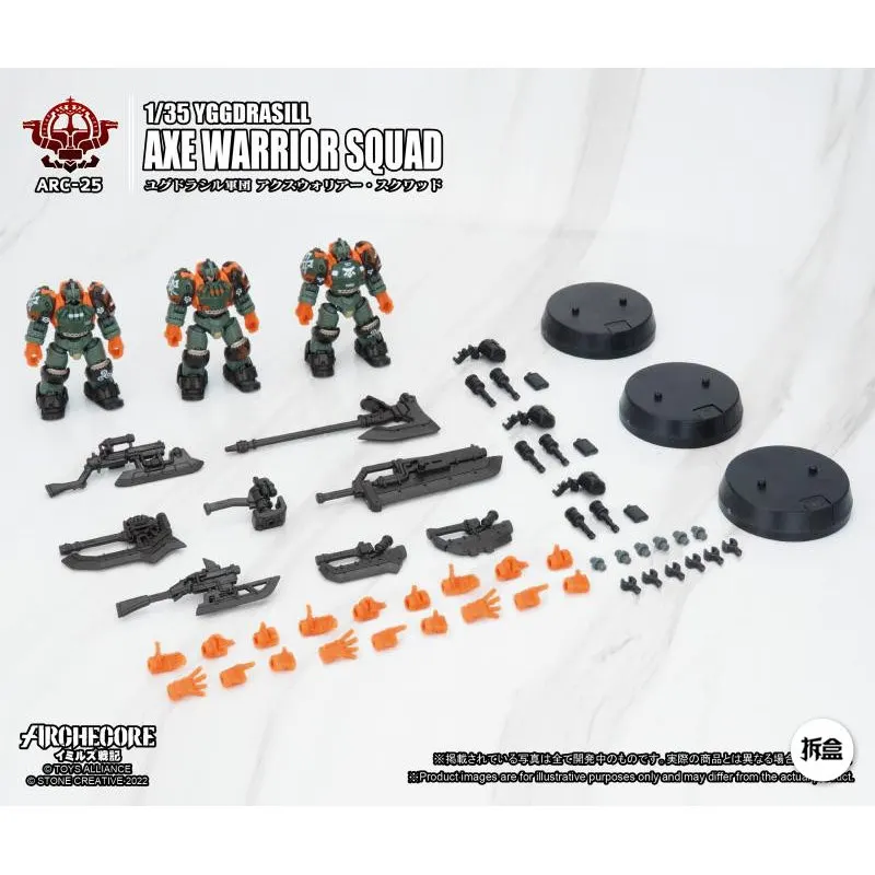 

Toys Alliance Archecore Arc 25 Yggdrasill Axe Warrior Squad 1/35 Scale Mecha Action Figure Collectible Model Kit For Collectors