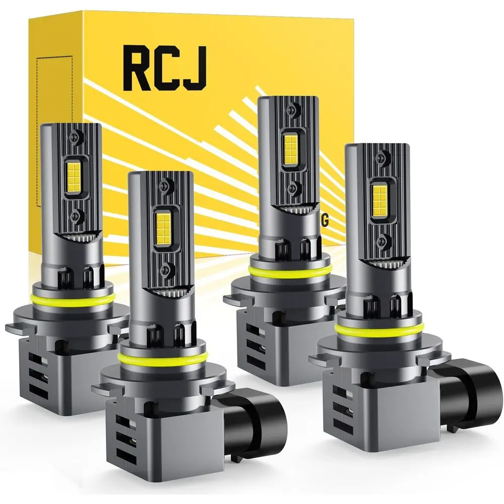 

Комбинированный комплект светодиодных ламп: 9005/HB3 и 9006/HB4, 200 Вт, 60000 лм, 6000K, холодный белый свет, простая установка, 4 шт.