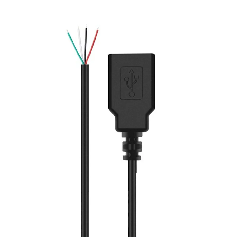 2Pin 4Pin USB Type A Male/Female To Bare Open End 2 Core 4 Cores USB Data Quick Charging Cable 0.3M 1M 2M
