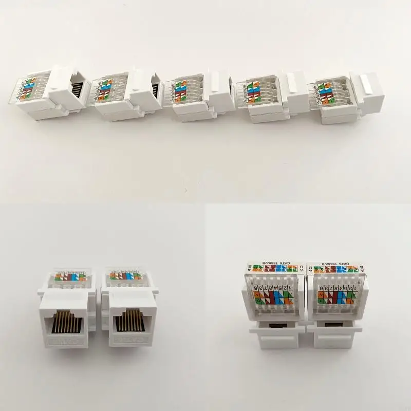 E1PF 5pc Cat6 Modulo rete Informazioni Socket RJ45 Connector Adattatore JACKStone