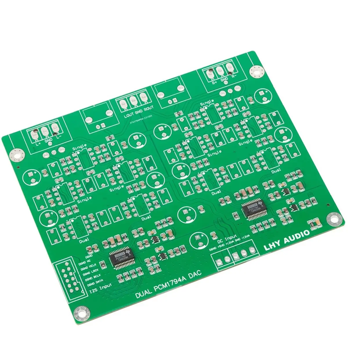New Dual PCM1794A Balanced Decoder Board USB Coaxial Fever HiFiDIY Kit 24Bit 192K PCM1794 5532dd+5534dd