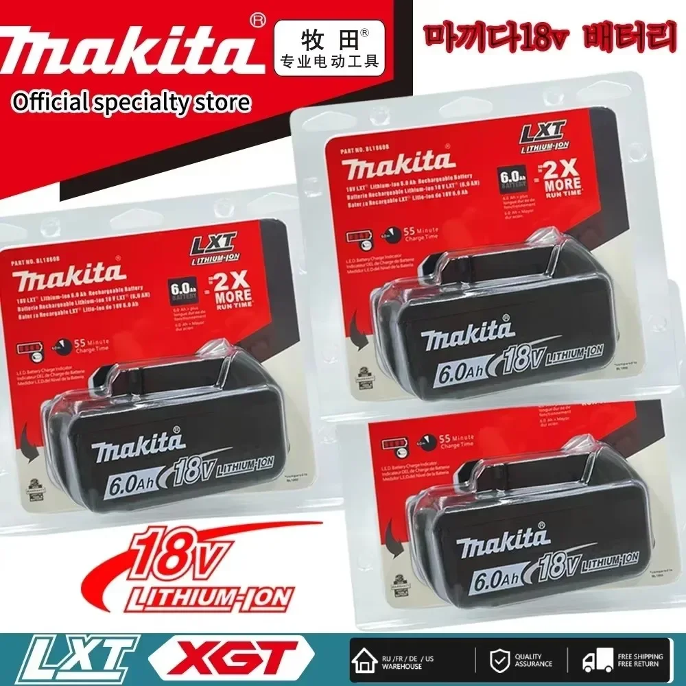 Genuine/Original Makita 18v battery bl1850b BL1850 bl1860 bl 1860 bl1830 bl1815 bl1840 LXT400 6.0Ah for makita 18v tools drill