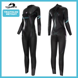 SUMARPO Triathlon Wetsuits Women, Yamamoto SCS Neoprene Skinsuits for Open Water Swimming, Fina Approved