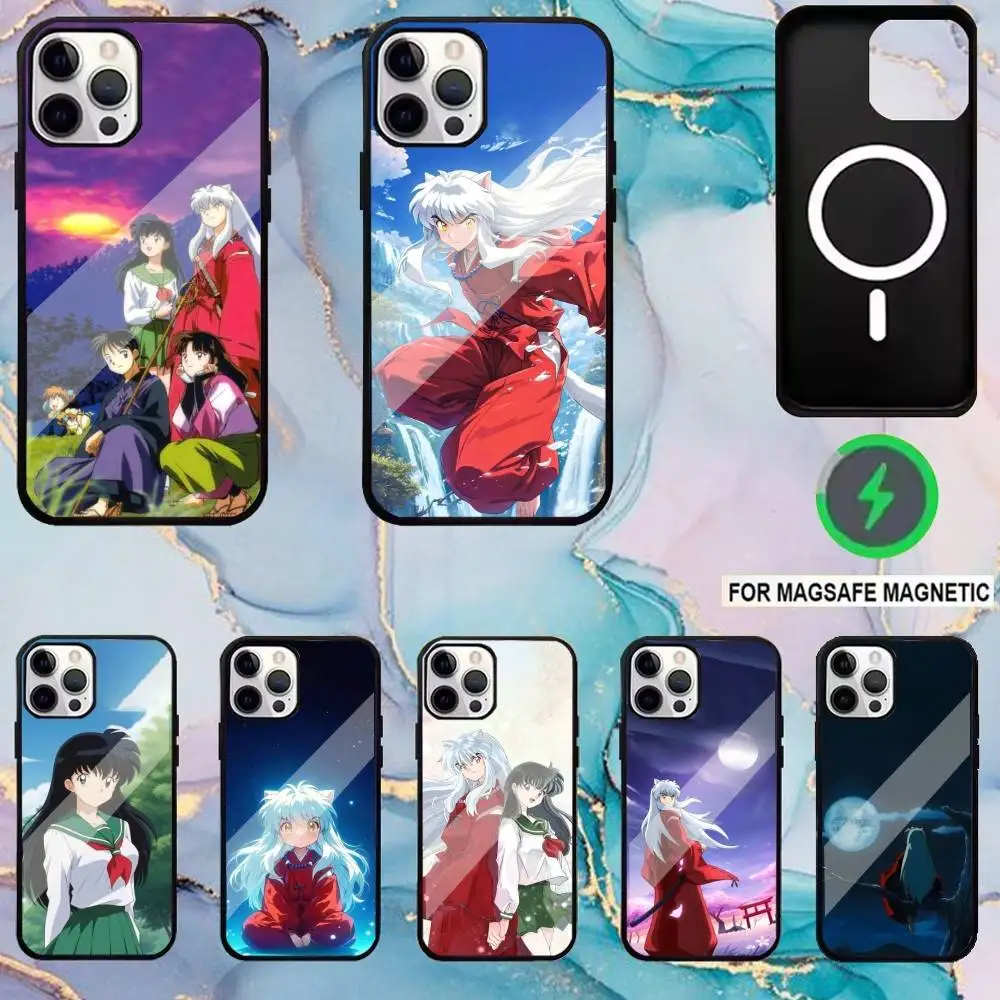 

I-Inuyasha Anime Phone Case For iPhone17,16,15,14,13,12,11 Plus,Pro Max Magnetic Magsafe Wireless Charging