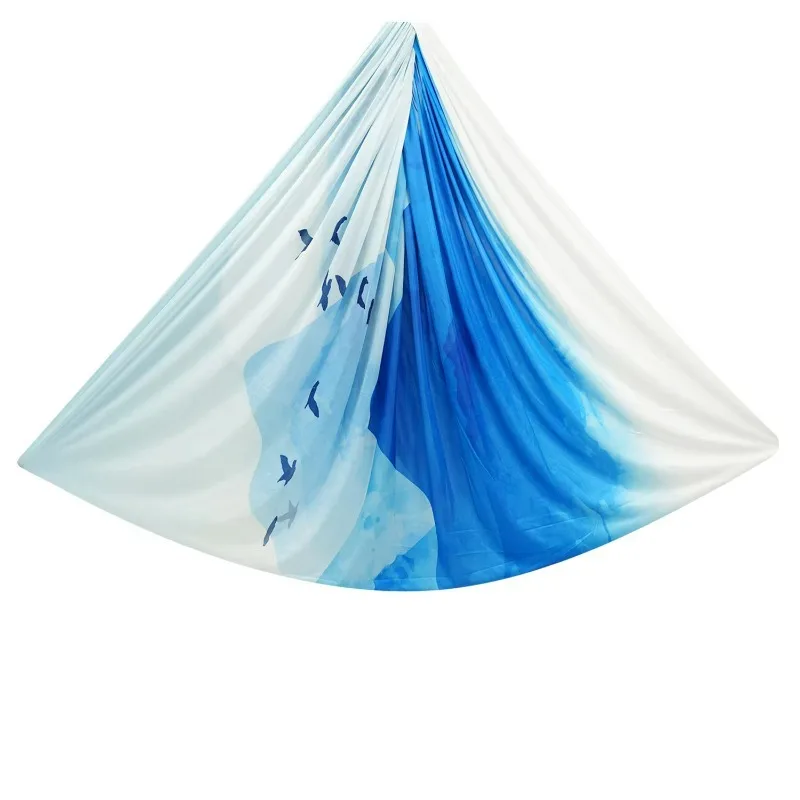 Gradient Color Premium Aerial Silk Yoga Swing Hammock Set Durable And Portable For Antigravity Yoga Hot Sale