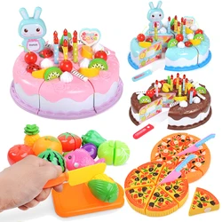 Jouets de cuisine simulés pour enfants, jouets de cuisine pour enfants, coupe de nourriture en plastique, cadeaux d'anniversaire pour garçons et filles, TMZ