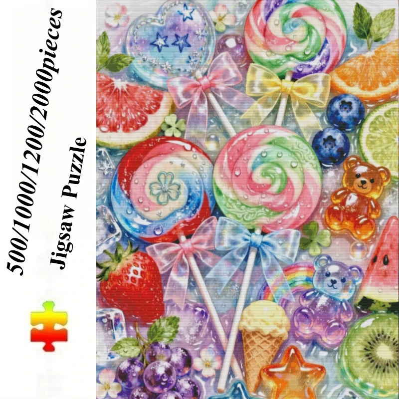 500/1000pcs for adults Jigsaw Puzzle - Challenging Large-Scale Brain Teaser with Complex Patterns, Portable Box for family Game
