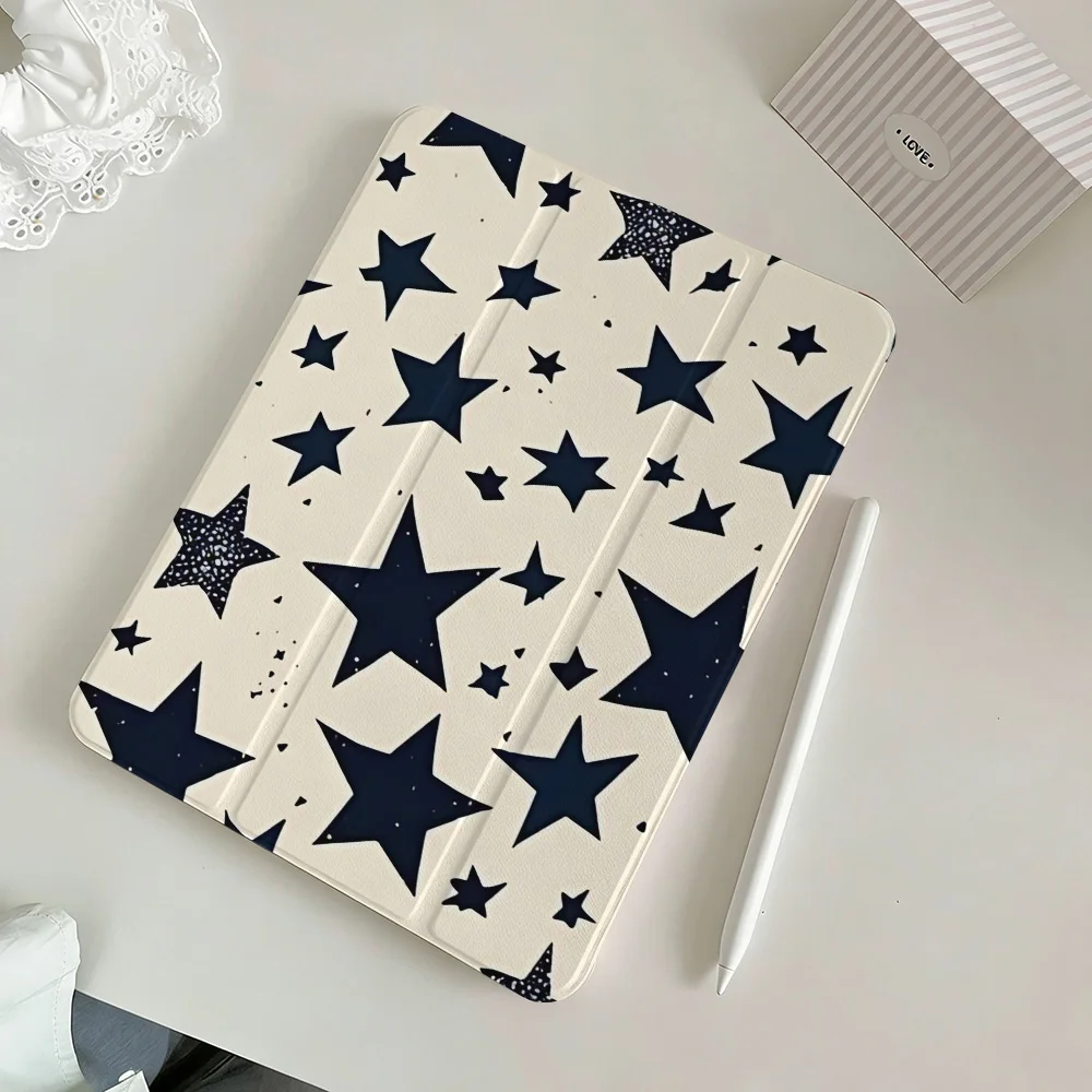 Y2K Stars Case for IPad 10.2（2019/2020/2021）Air 2021 10th 2022 10.9 Pro 2022 12.9 Inch（2018/2020/2021/2022）Pro 2024 11 13 Inch