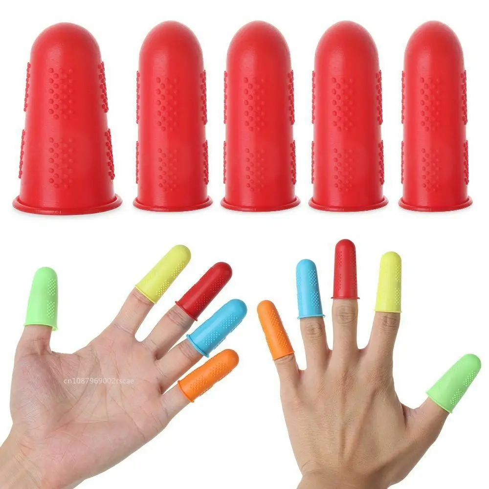 3Pcs Silicone Finger Protector DIY Sewing Quilter Finger Tip Craft Thimble Non-slip Finger Protector Needlework Sewing Accessori