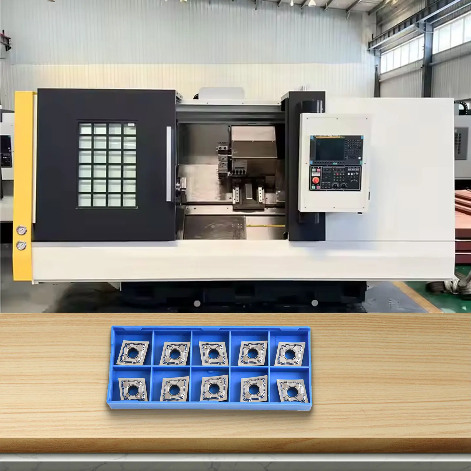 إدراجات عالية الأداء إدراجات كربيد لتطبيقات المخرطة كما هو موضح في الصورة شفرات قاطعة المطحنة عالية الأداء