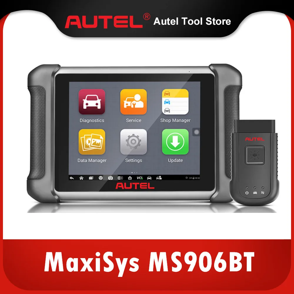 Autel MaxiSys MS906BT Advanced Wireless Diagnostic Devices with Android Operating System 1 Years Free Update Online