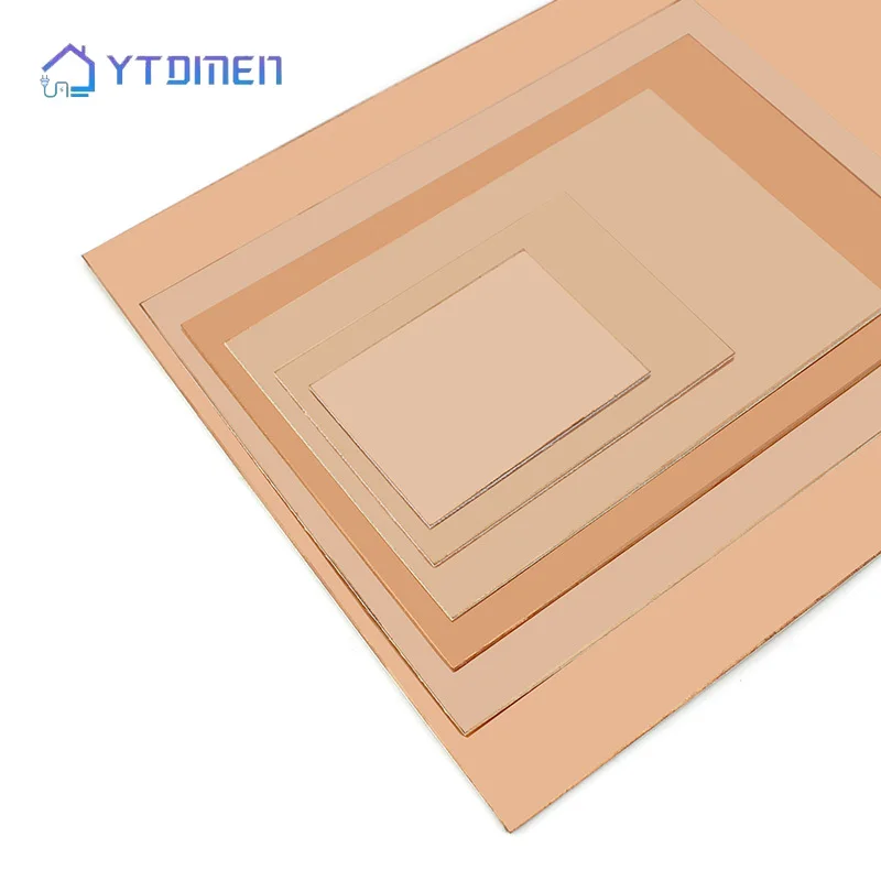 1/2PCS FR4 Single-Sided Fiberglass PCB Board 7x10/10x15/12x18/15x20/20x30cm Copper Clad Laminate Prototype Pcb Breadboard
