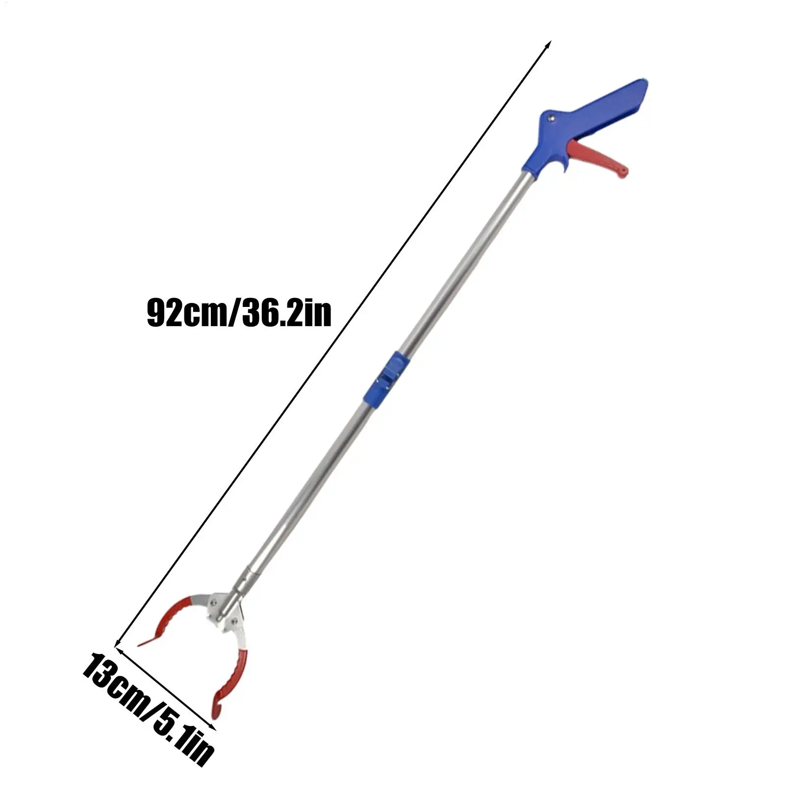 أداة المنتزع من سبائك الألومنيوم خفيفة الوزن وقابلة للطي لمستلزمات الحدائق أداة المنتزع لتنظيف قواطع المنزل لكبار السن #6