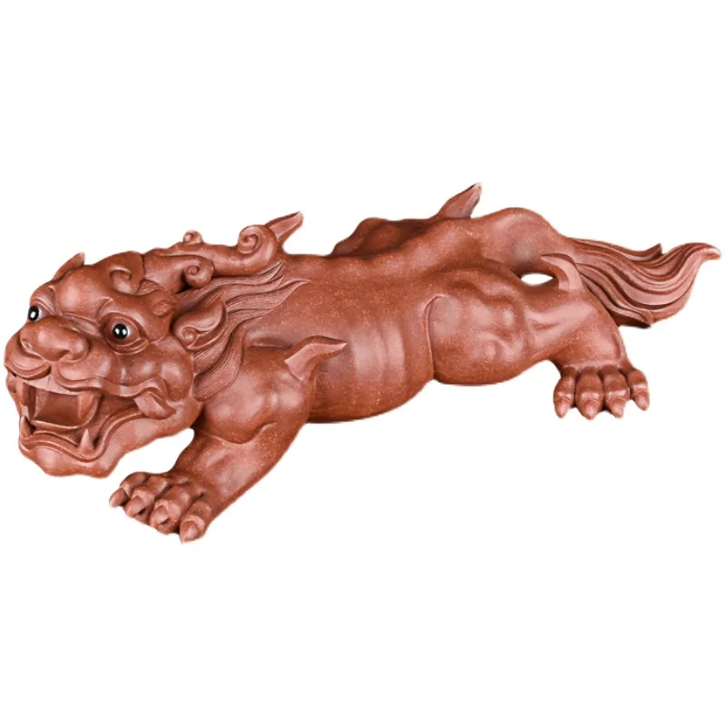 Yi Purple Clay Fine Tea Pet Sculpture Ornament Can Raise Wealth, Attract Wealth And Treasure, Famous Master Li