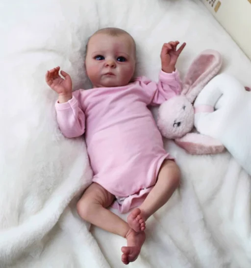 16 inch Reborn Baby Doll Princess Birthday Gift Silicone Vinyl Finished Painted Collectible  Art Collection Doll Gift For Girls