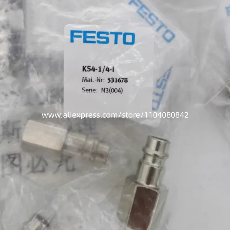 

Новый оригинальный коннектор Festo 531678-KS4-1/4-I 531679-KS4-3/8-I 531680-KS4-1/2-I, 10 шт.