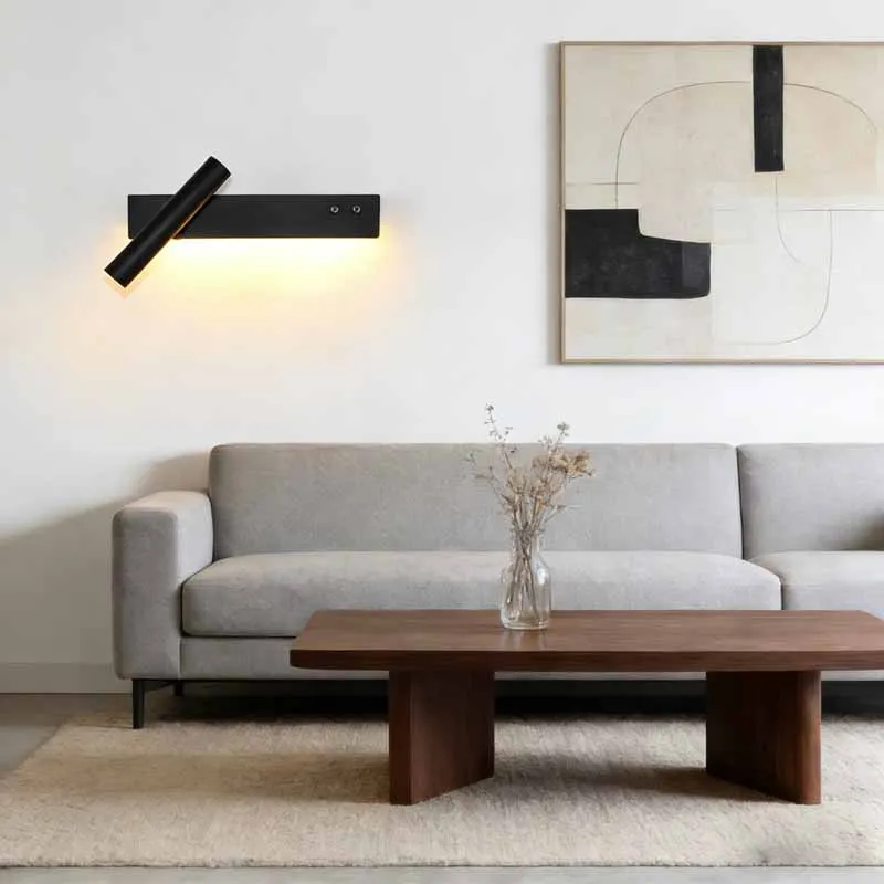Nordische Nachttisch-Wandleuchten für Schlafzimmer, Flur, Wohnzimmer, kreative und minimalistische moderne Hoteldekoration, drehbarer Strahler