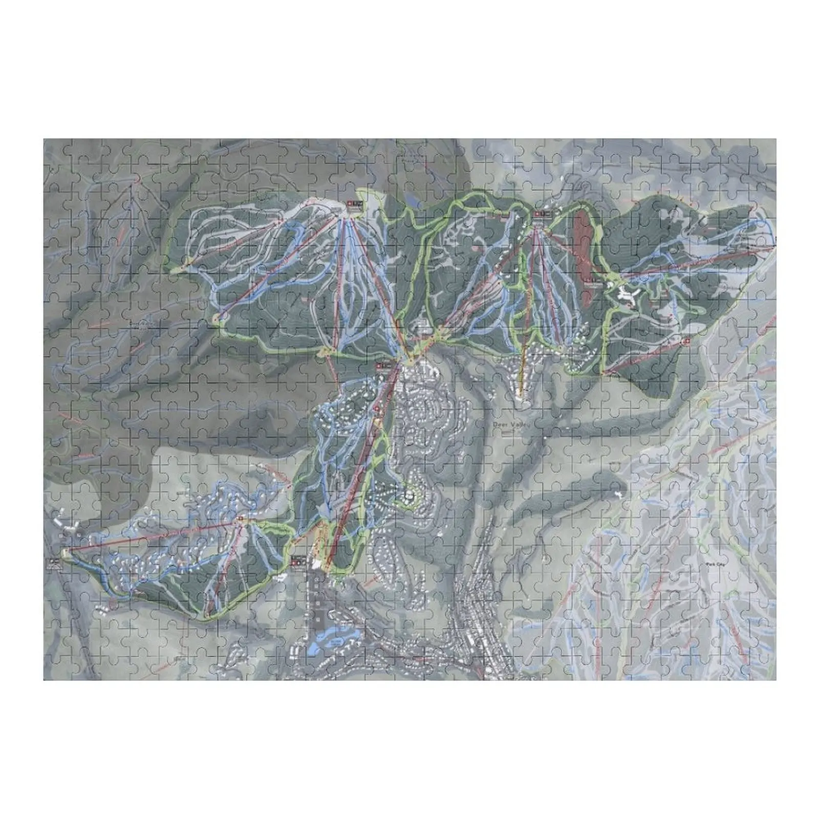 

Deer Valley Resort Trail Map Jigsaw Puzzle Photo Wood Name Puzzle