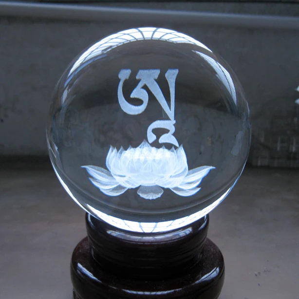 

2025 Buddhist supplies HOME Altar SHOP buddha bless Efficacious Mantra Om Mani Padme Hum Crystal ball protective talisman