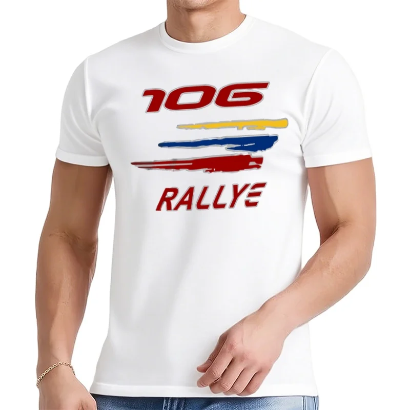 T-Shirt en coton doux pour Fans de voitures françaises, humoristique et Cool pour l'été 106, T-Shirt de Rallye Gti