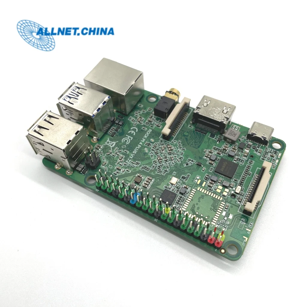 لوحة تطوير ROCK Pi 4A+ عالية السرعة OP1 فعالة من حيث التكلفة على متن eMMC RK3399 A+ متوافقة مع Raspberry Pi
