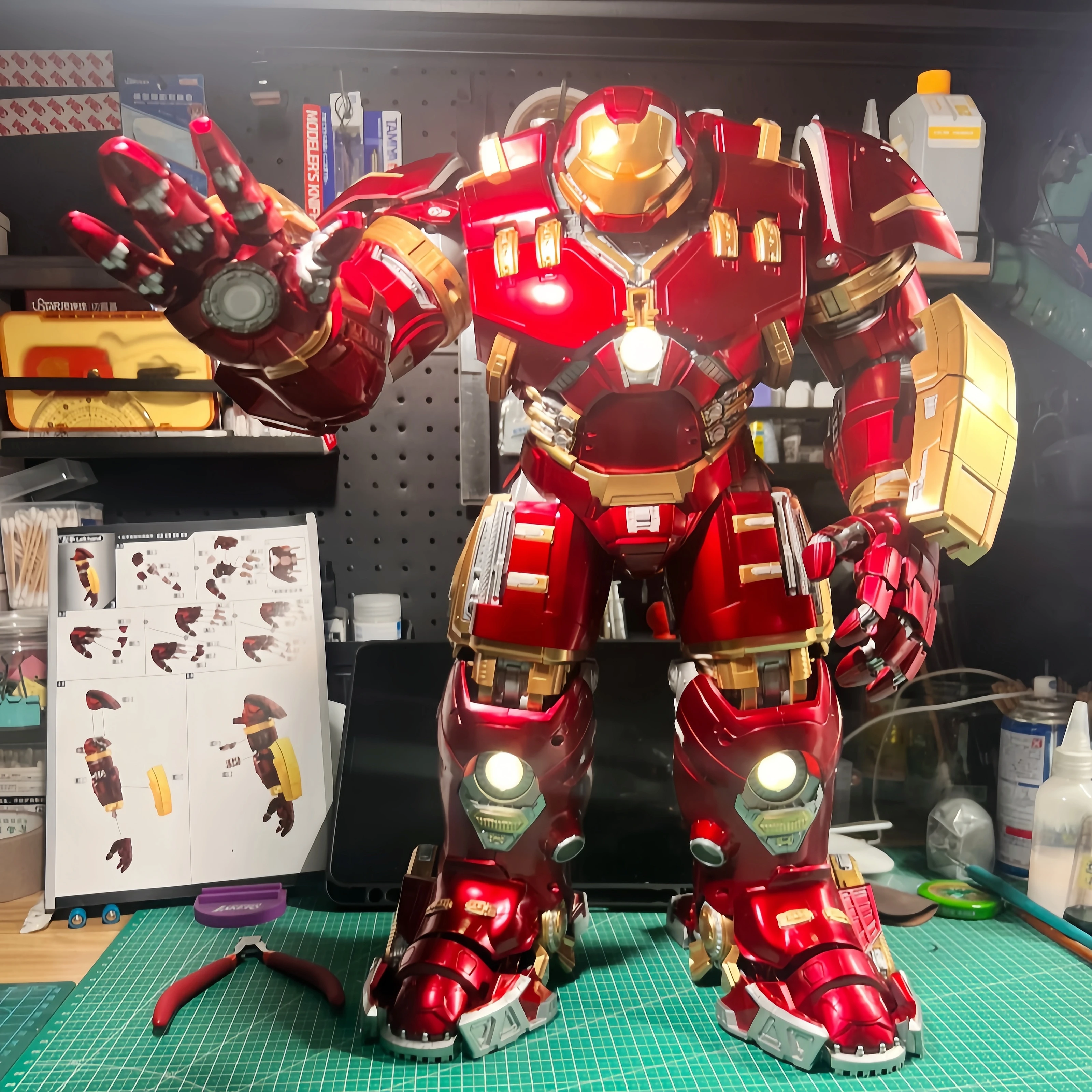 New Arrival Hot Sale Marvel Legends Iron Man Figure Mark Hulkooster Hulkbuster Armor Assembly Model Toy Gifts Boy Christmas Gift