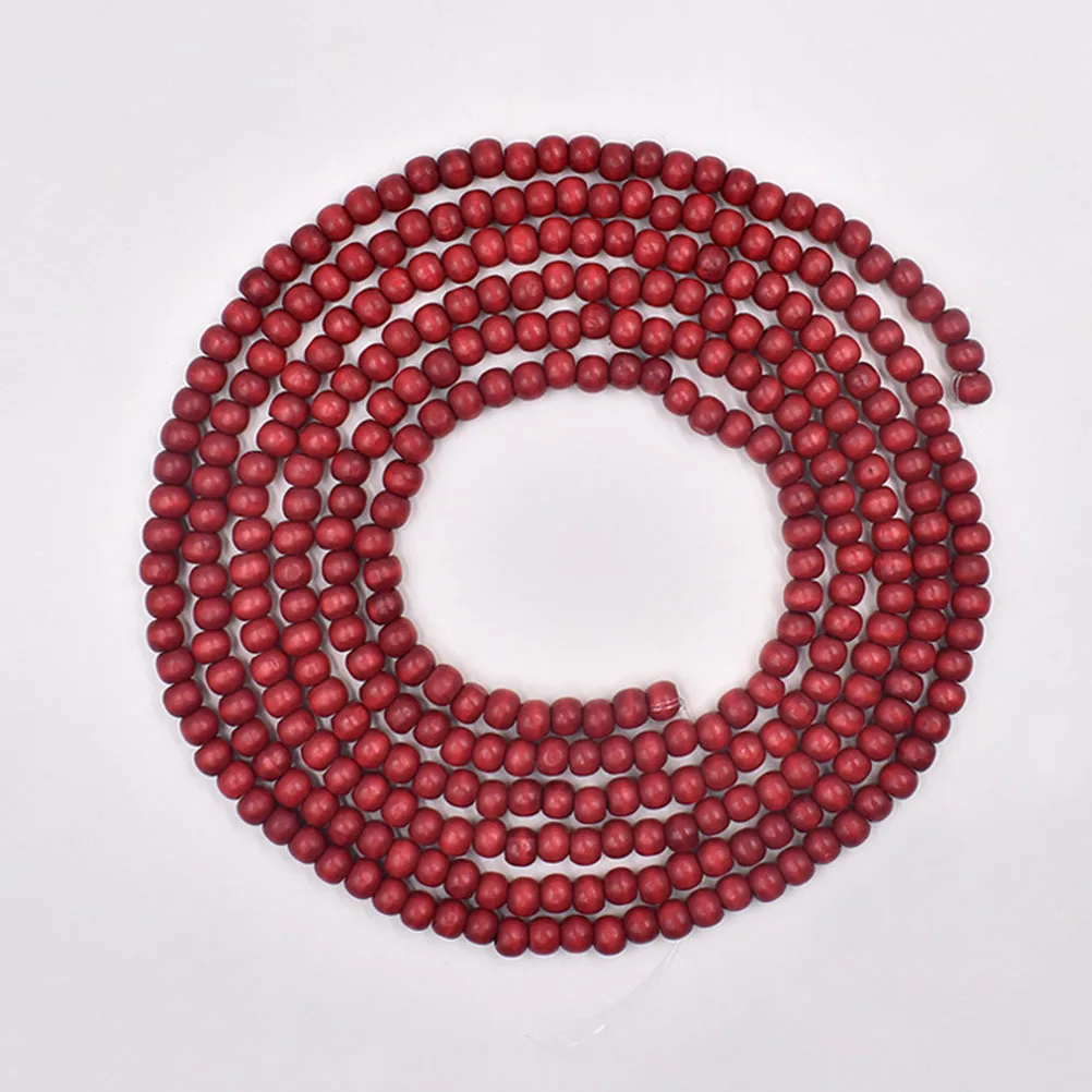 

1Pcs Christmas Wooden Bead Decor Pendant Creative Wood Bead Craft Hanging Ornament for Festival Scene Indoor Decoration