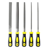 Heavy-Duty High-Carbon Steel Fitter File Set - Coarse Tooth Files with Ergonomic Handle,Tools for Metal Craft & DIY Heavy-Duty 4