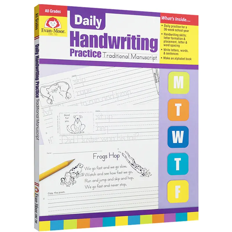 

Evan-Moor Daily Handwriting Practice TM TE Workbook,aged 5 6 7 8 9 10 11, English book 9781557997531