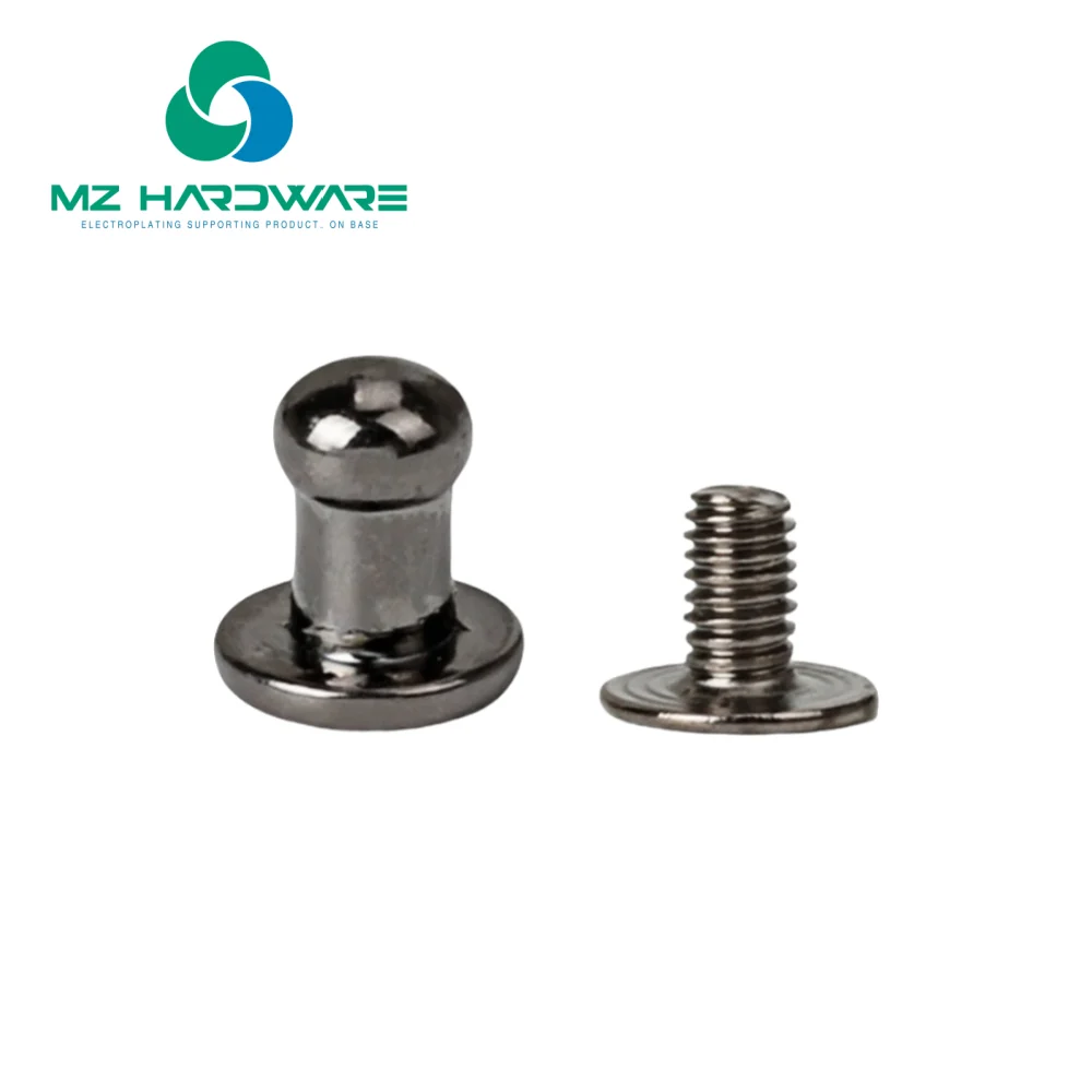 

MZhardware, 1 комплект, 10 шт., оптовая продажа, комплект декоративных заклепок для сумок, 5 мм, винт с круглой головкой, шпилька для ремонта кожи сумок