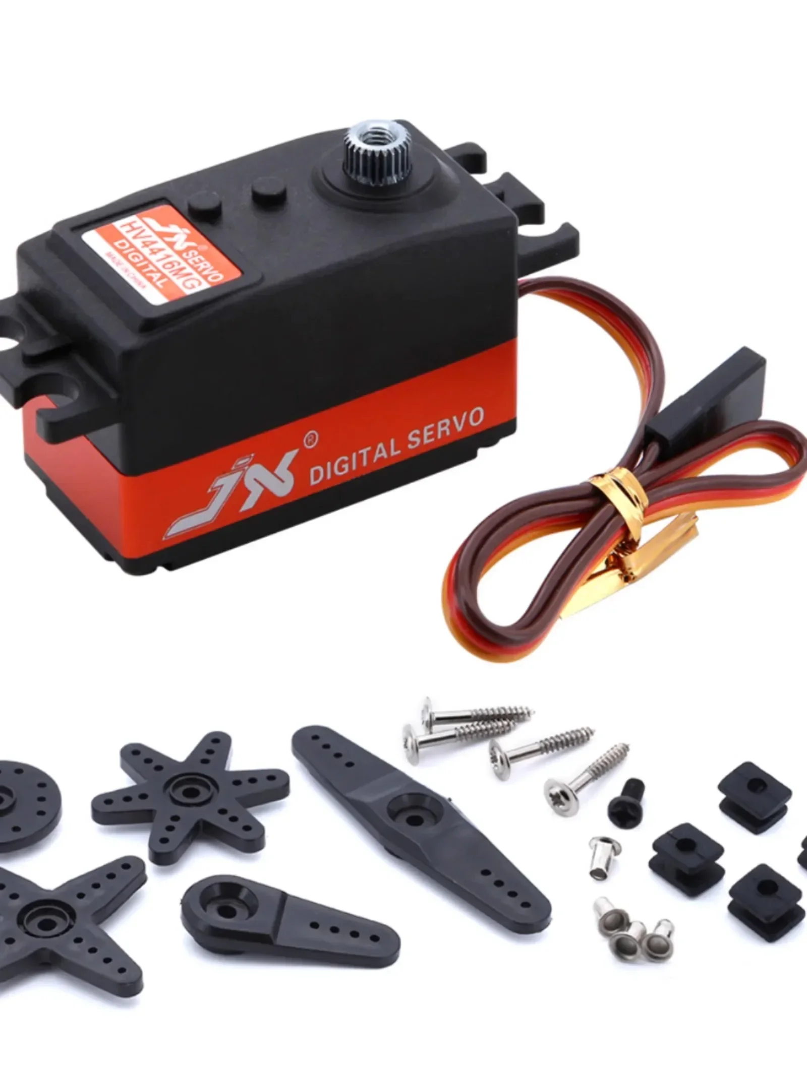 16KG servo motor JX digital servo metal tooth digital short servo for remote control cars, aircraft models, drones