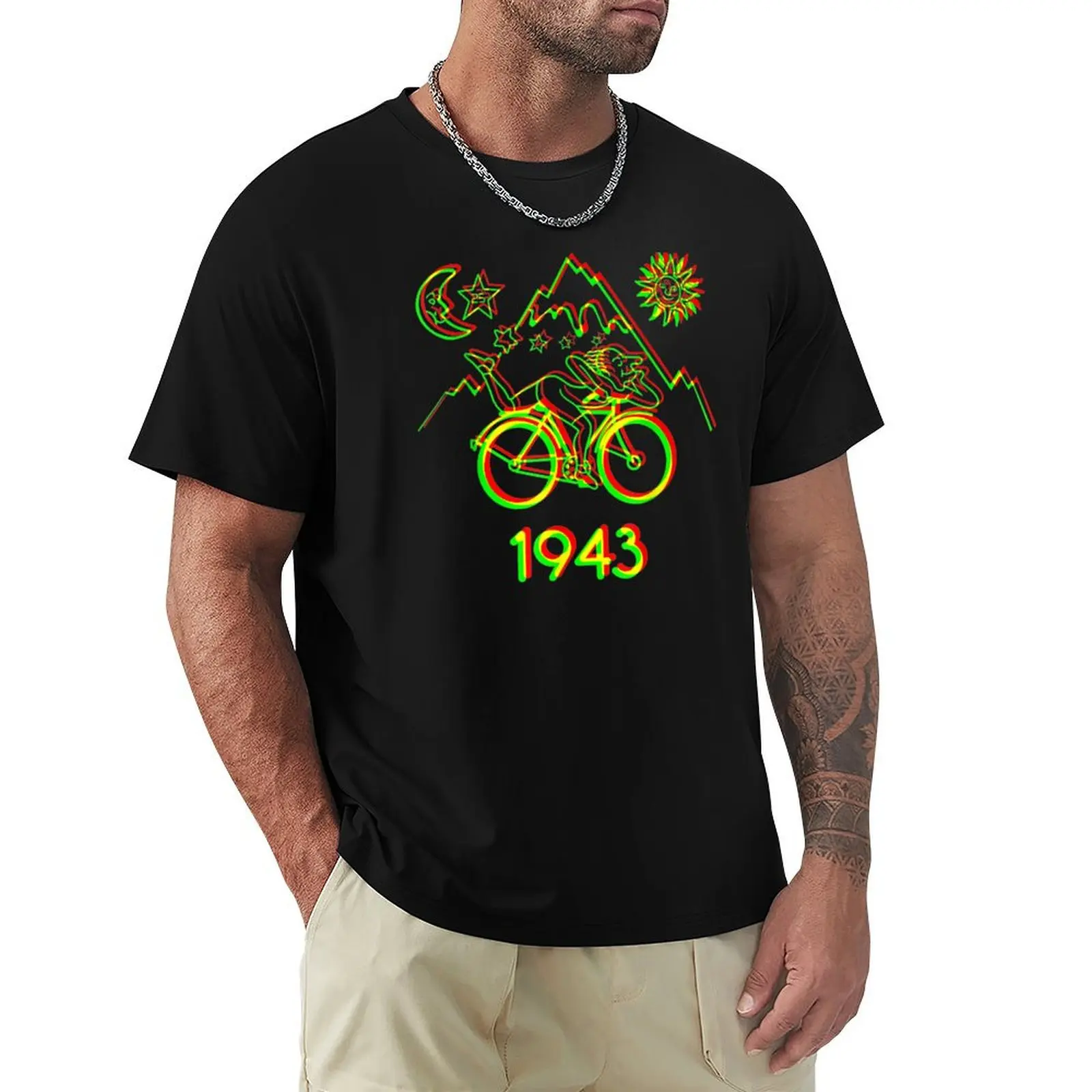 Bicycle Day 1943 LSD Acid Hofmann Trip T-Shirt summer top designer shirts sports fans vintage graphic tee designer t shirt men