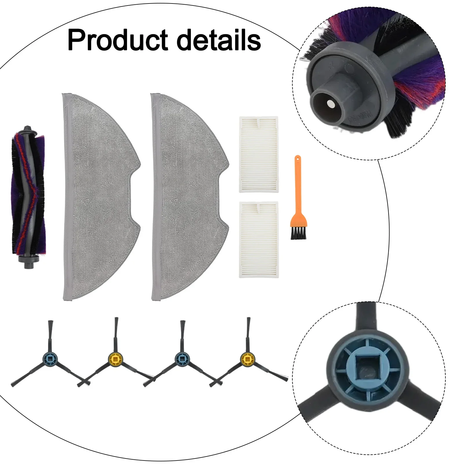 

Robot Vacuum Cleaner Parts Mop Mop Cloth Kit As Shown Replacement Parts Optimal Cleaning Performance Sturdy And Long-lasting