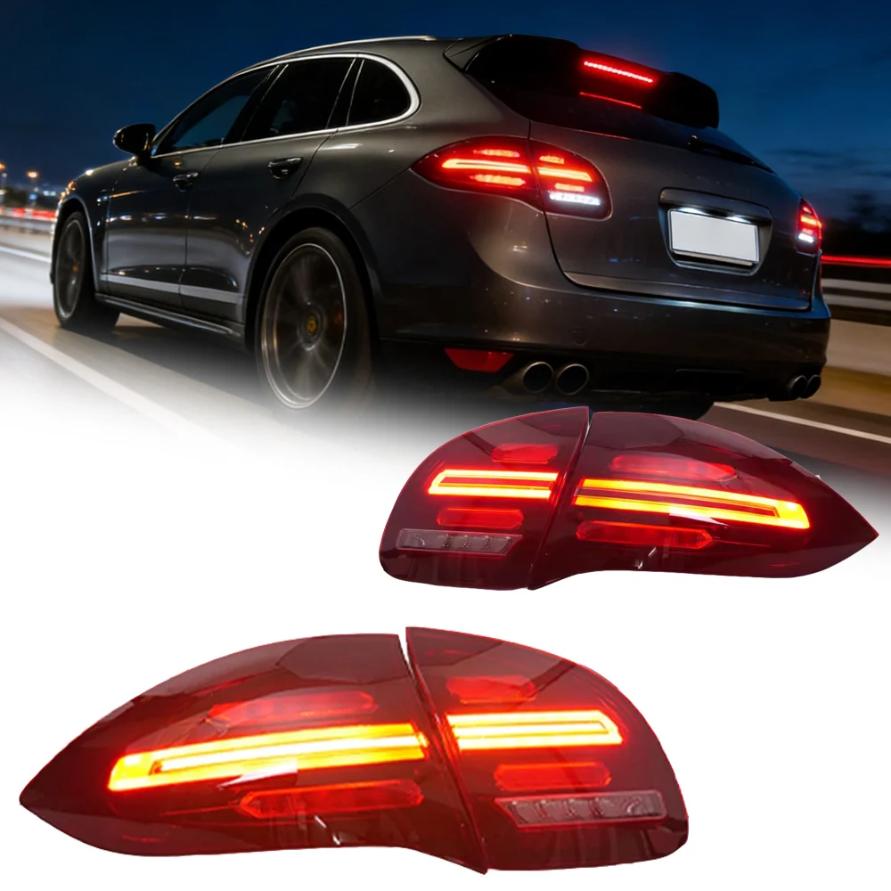 

TYPY Car Tail Lights For Porsche Cayenne 2011-2014 LED Car Tail Lamps Daytime Running Lights Dynamic Turn Signals