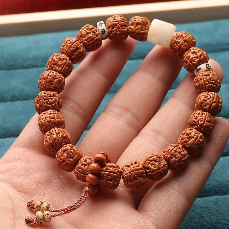 Collection Tree King Little King Kong Bodhi Hand String Single Circle Bracelet Walnut WenPlay Buddha Bead Rosary Luck Beads Male