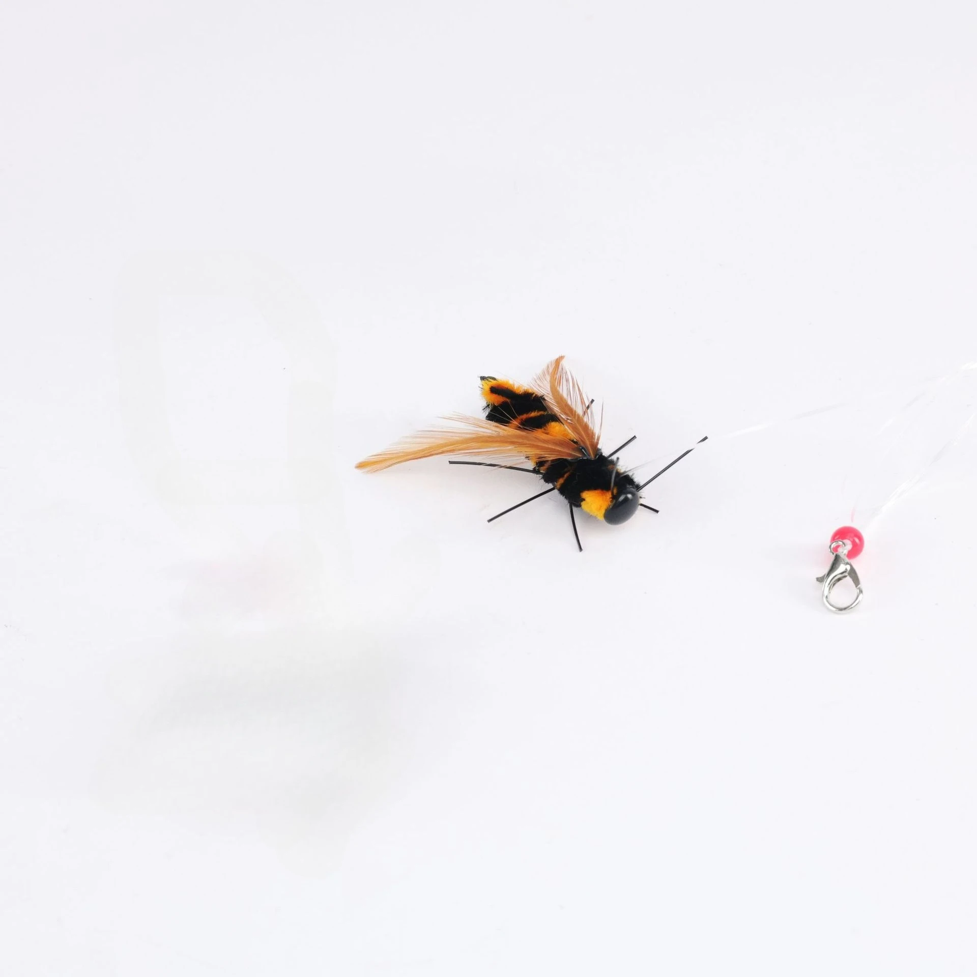 3PCS/5PCS Simulation Hornet Cat Teasing Stick Replacement Head Insect Cat Toy Interactive Pet Toys For Kitten
