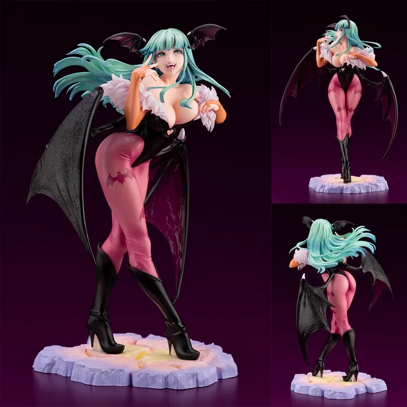 Original Demon Warrior Vampireed Hunter Dark Stalker Bishoujo PVC Model Morrigan Aensland Action Figure Toys Gifts For Children