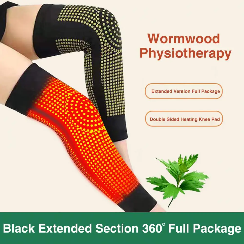 Thermal Knee Braces 1 Pair Exquisite Non-irritating Safe to Use  Cold Weather Women Elderly Self-Heating Knee Pads for Winter