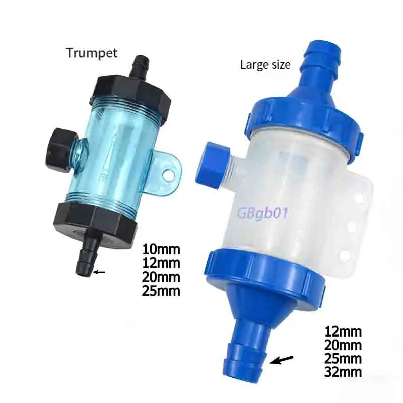Hose Filter Inline Water Filter Sediment Strainer with Connector for Garden Irrigation Aquarium Cooling 8mm 10mm 12mm-32mm