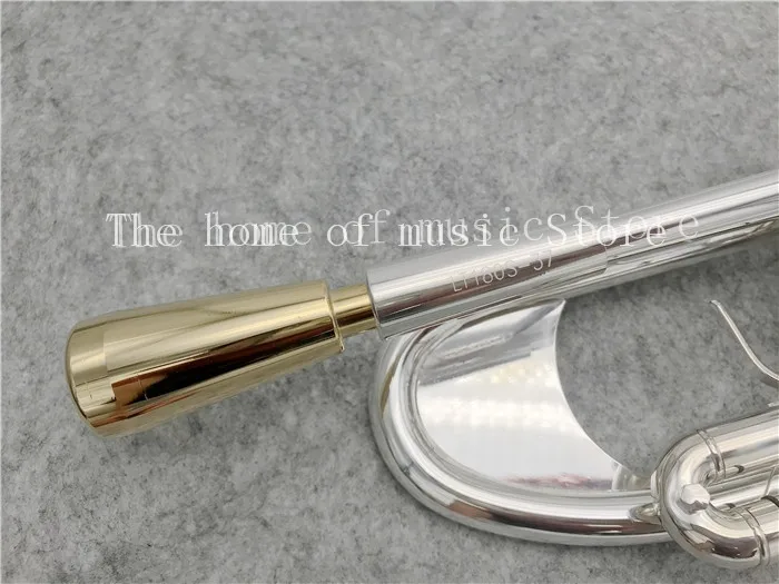 Hot Sell LT180S-37 Trumpet B Flat Silver Plated Professional Trumpet Musical Instruments with Case Free Shipping