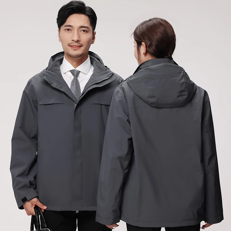 

Женская флисовая водонепроницаемая зимняя куртка 3-в-1, осень-зима, новое дождевик, мужские легкие лыжные топы, походная повседневная толстовка с капюшоном, ветровка