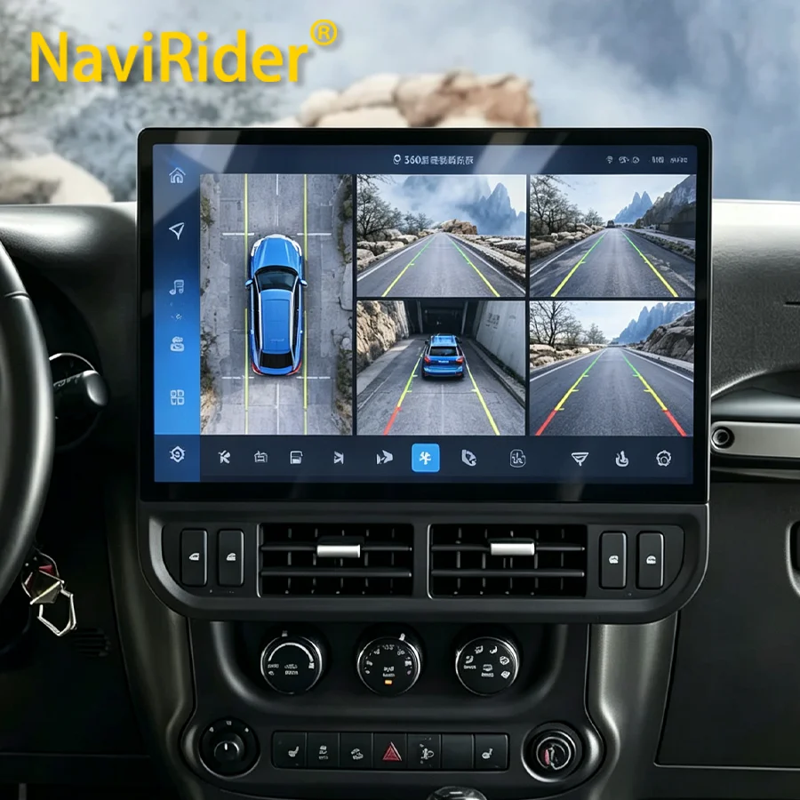 S 16.8inch For Jeep Wrangler 2011-2017 Touch Screen Car Radio Carplay GPS Video Player Multimedia Android Auto GPS Navigation